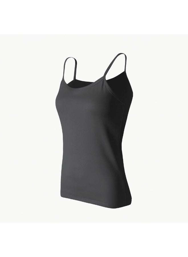 Black & White Cotton Classic Tank Top White (High Quality of Egyptian Cotton) - Image 1